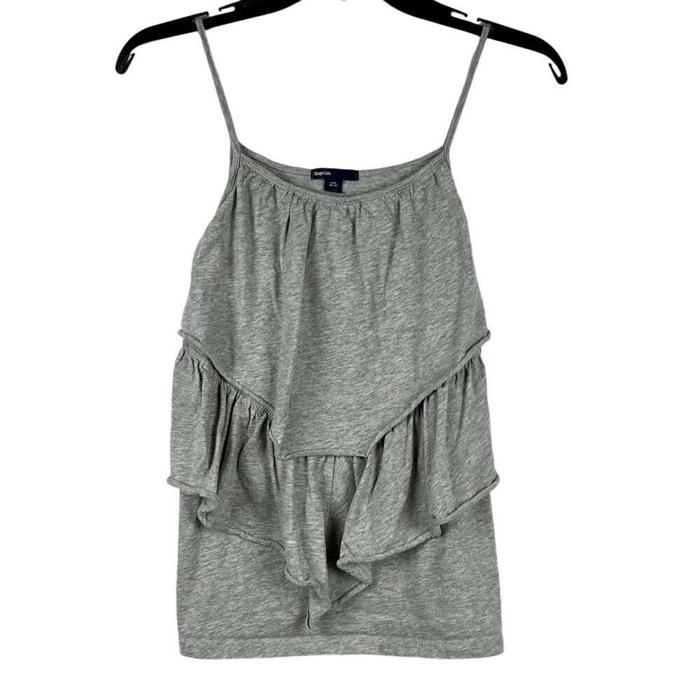 Gap Kids Gray Spaghetti Strap Layered Camisole Tank XXL (14-16)